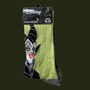 Disney Villains Maleficent Novelty Crew Socks (BUNDLE ITEM ONLY)